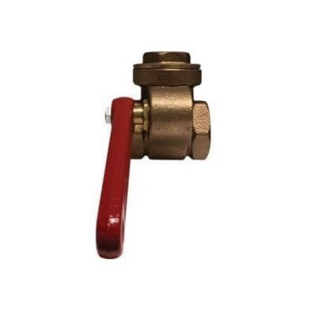 MIDLAND METAL Gate Valve, QuickOpening, 34 Nominal, NPT End Style, Handle Actuator, 51 mm Inlet to Outlet Lengt 941134